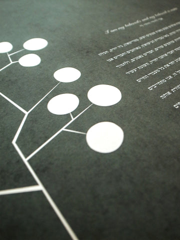 Signature Ketubah Design (Cotton Paper) Circle Tree