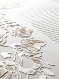 Ketubah Papercut - Southern Magnolias (Classic Design)