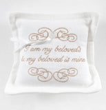 Heirloom Embroidered Ring Bearer Pillow - Free Shipping