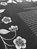 Signature Ketubah Design (Cotton Paper) Blooming Garden
