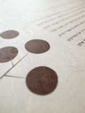 Signature Ketubah - Circle Tree on Washi Paper