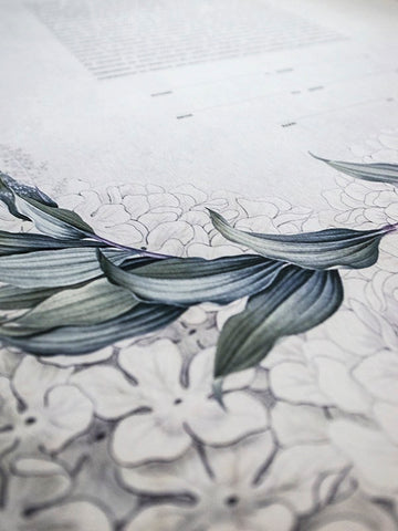 Signature Ketubah - Green Laurel