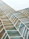 Ketubah Papercut - Chevron Lines (Printed Border)