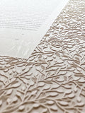 Ketubah Papercut - Lace Leaves (Classic Design)