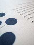 Signature Ketubah - Circle Tree on Bookcloth