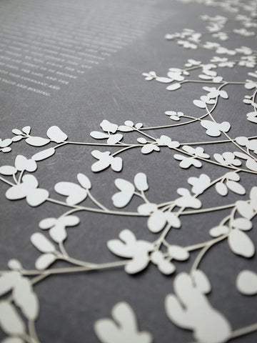 Ketubah Papercut - Sprigs (Classic Design)