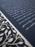 Ketubah Papercut - Lace Leaves (Classic Design)