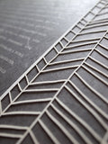 Ketubah Papercut - Chevron Lines (Classic Design)