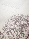 Signature Ketubah Design (Bookcloth) Peony Corner