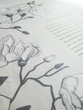Signature Ketubah Design (Washi Paper) Southern Magnolias