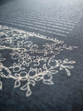 Signature Ketubah Branch Frame on Bookcloth