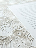 Ketubah Papercut - Tropical Frame (Classic Design)