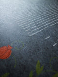 Signature Ketubah Pomegranate Branches on Washi Paper