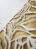 Papercut Ketubah Roses Frame