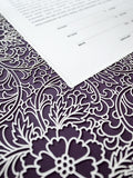 Ketubah Papercut - Trellis (Printed Border)