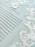 Papercut Ketubah Cherry Blossoms