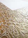 Ketubah Papercut - Trellis (Metallic Border)