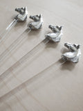 Pewter Horse Drink Stirrers - Free Shipping