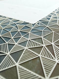 Ketubah Papercut - Geometric (Printed Border)