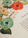 Signature Ketubah Design (Cotton Paper) Blooming Branches