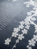 Signature Ketubah - Falling Blossoms on Washi Paper