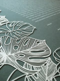 Ketubah Papercut - Tropical Flora (Classic Design)