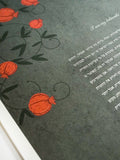 Signature Ketubah Design (Cotton Paper) Pomegranate Branches