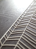 Ketubah Papercut - Chevron Lines (Classic Design)