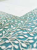 Ketubah Papercut - Lace Leaves (Printed Border)