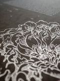 Signature Ketubah Design (Cotton Paper) Peony Corner