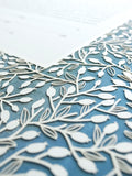 Ketubah Papercut - Lace Leaves (Printed Border)