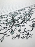 Signature Ketubah Design (Cotton Paper) Branch Frame