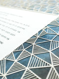 Ketubah Papercut - Geometric (Printed Border)