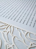 Papercut Ketubah Roses Frame
