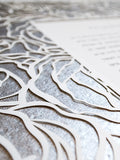 Ketubah Papercut - Roses Frame (Metallic Border)