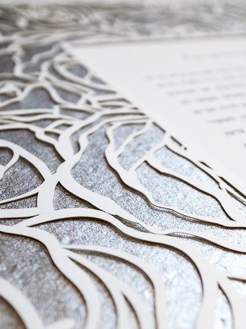 Papercut Ketubah Roses Frame