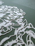 Papercut Ketubah Peonies