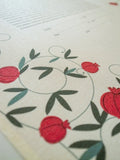 Signature Ketubah Design (Bookcloth) Pomegranate Branches
