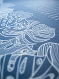 Signature Ketubah - Tropical Flora on Bookcloth
