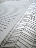 Ketubah Papercut - Chevron Lines (Metallic Border)