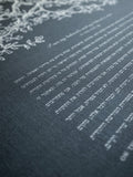 Signature Ketubah Branches on Bookcloth