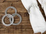 Beloved Pewter Napkin Rings - Free Shipping