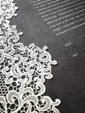 Papercut Ketubah Lace Fringe