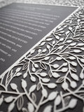 Ketubah Papercut - Lace Leaves (Classic Design)