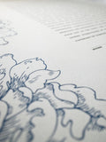 Signature Ketubah Design (Cotton Paper) Peonies