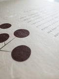 Signature Ketubah - Circle Tree on Washi Paper