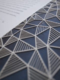 Ketubah Papercut - Geometric (Printed Border)