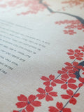 Signature Ketubah Design (Bookcloth) Falling Blossoms