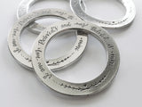 Beloved Pewter Napkin Rings - Free Shipping