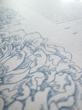 Signature Ketubah Design (Bookcloth) Peonies